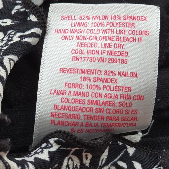 Xhilaration Black‎ Floral Ruffle Beach Tie Bra Bikini Bralette Swim Top S Small - Picture 6 of 6